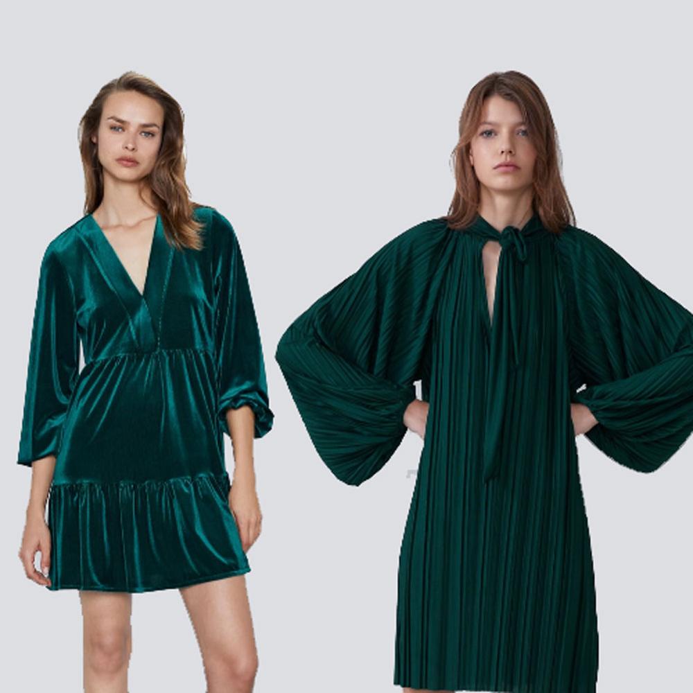 

2020 Women's Velvet Dress New Spring Velvet Mini Dress Boho Women's Long Sleeve V-Neck Loose Short Party Gifts