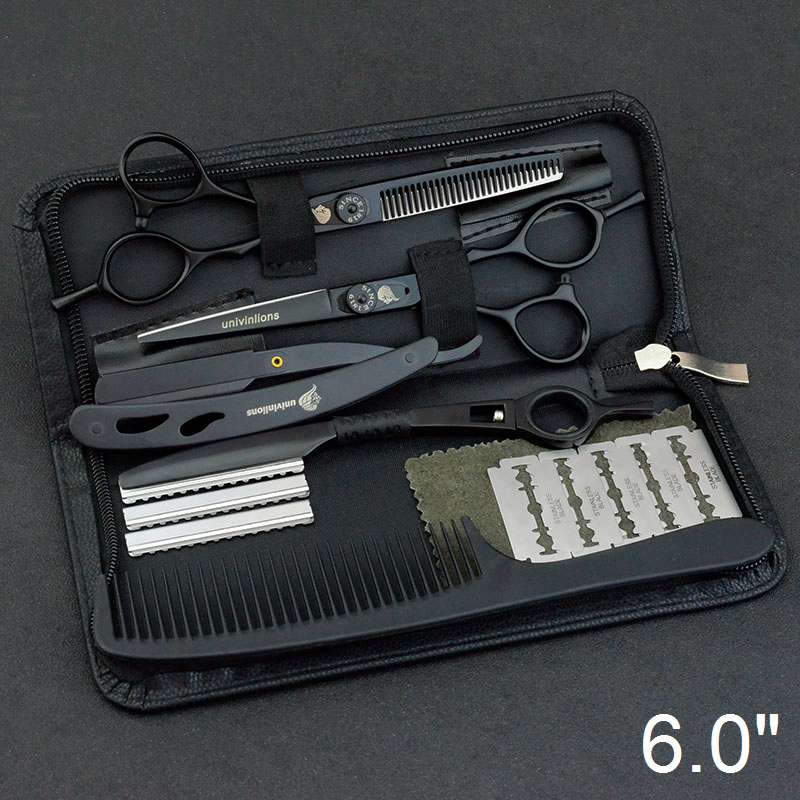 

6" Japan Steel Hair Cutting Scissors Barbers Hairdressing Scissors Kit Hair Clipper For Salon Hairstylist Hair Cutting Shears Salon Tools