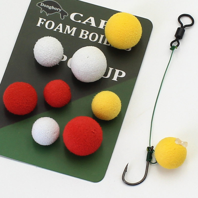 

12/15PCS Pop Up Bait Foam Boilies for Carp Chod Zig Rig Method Feeder Fishing Tackle