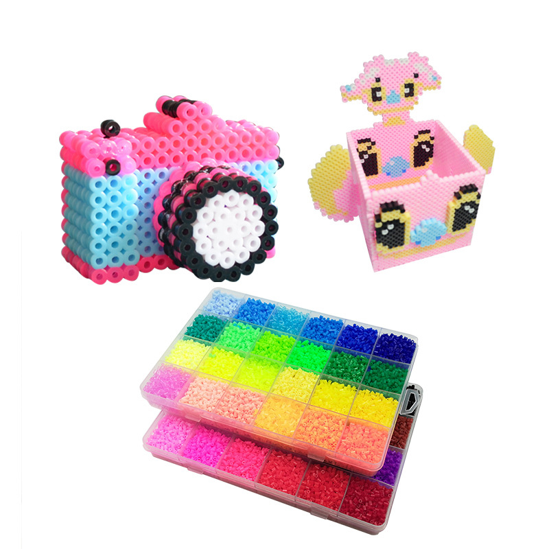 2021 5mm Hama Beads 24/Perler Toy Fuse Bead For Kids DIY Handmaking 3D