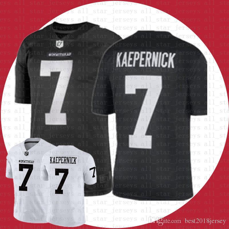 

2020 New IM WITH KAP Jerseys Black White NCAA IMWITHKAP Jerseys 7 Colin Kaepernick American football Jersey Tom Brady, Ncaa (laohu)