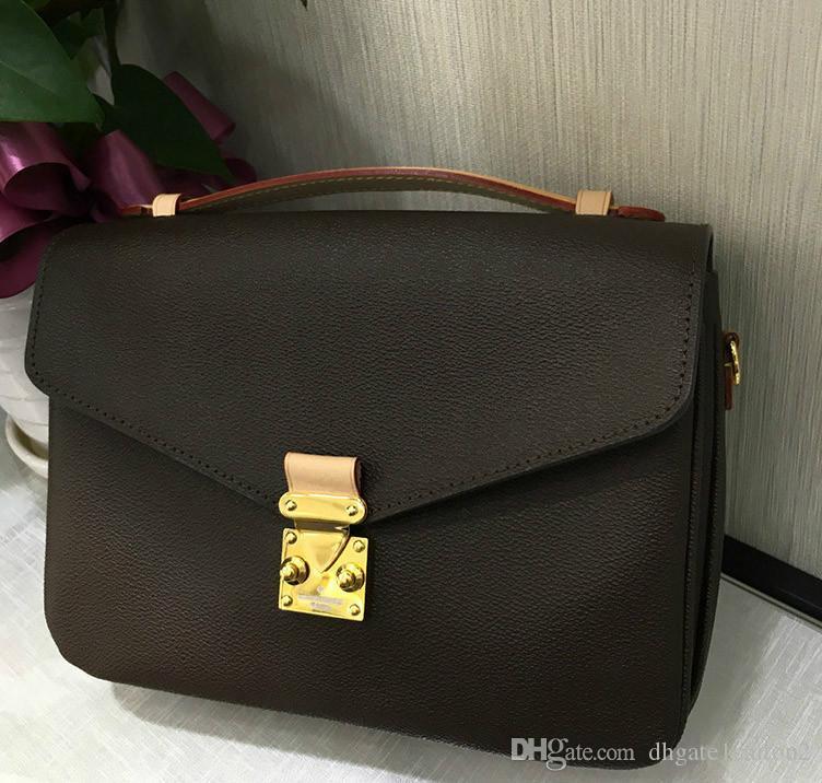 

Women hot designer handbag messenger bag oxidizing leather POCHETTE metis elegant shoulder bags crossbody bags shopping purse clutches 40780, Box