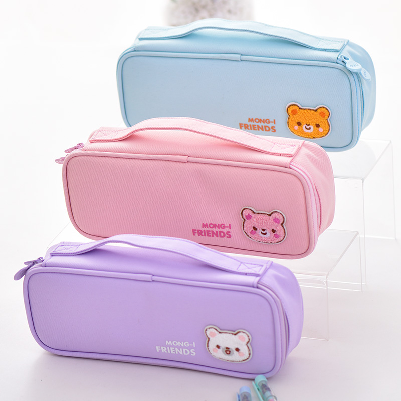 

DELI Creative Kawaii Pencil Bag High-capacity Washable Pencil Case Student Pouch Stationery Case Escolar Papelaria Chance
