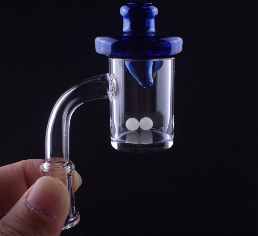 

2020 New 25mm Quartz Banger Nail with Carb Cap and Terp Pearl Female Male 10mm 14mm 18mm for Dab Rig Bong
