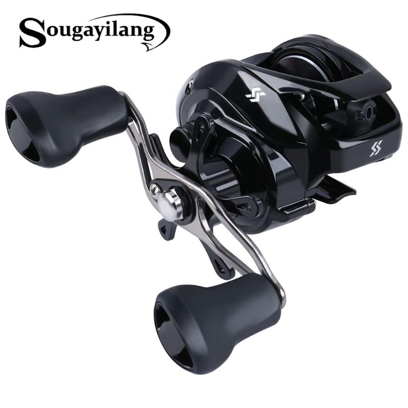 

Sougayilang Baitcasting Reels 12+1BB Carp Fishing Gear Wheel Left/Right Hand Bass Bait Casting Fishing Reels Saltwater Reel