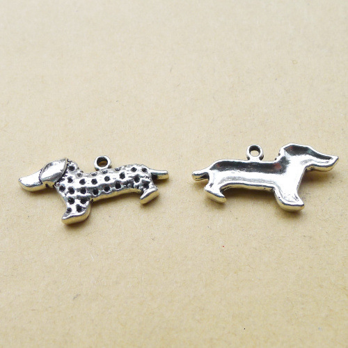 

A0162 Ancient Silver 2.4 G Diy Ornaments Parts Alloy Ancient Silver Dog Parts 100 Individual / Package