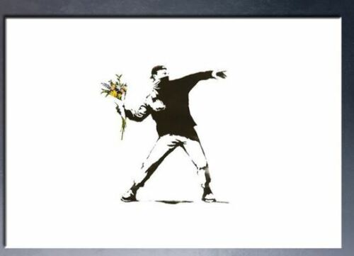 

Banksy Alec Monopoly Oil Painting On Canvas Abstract Graffiti Art Flower Wall Art Home Decor Handpainted &HD Print 191023
