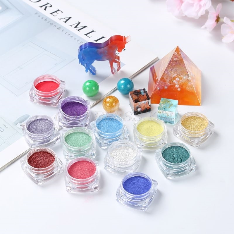 Pigmento en polvo 50g Nacarado Polvo Esmalte De Uñas Colorante Jabón hágalo usted mismo Manualidades Resina Mica