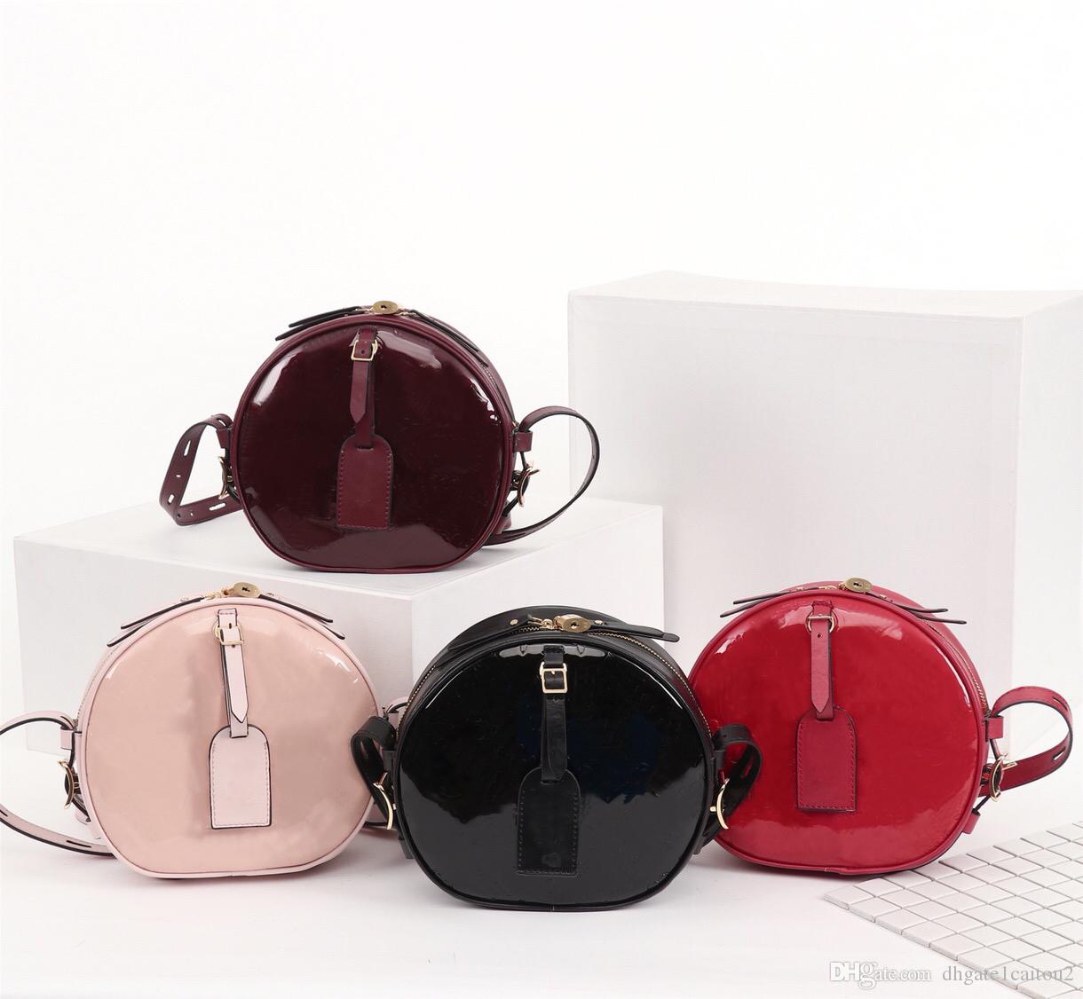 

Original High Quality Designer Luxury Handbags Purses Boite Chapeau Souple Bag Women Brand Tote Paint Embossing Real Leather Shoulder Bags