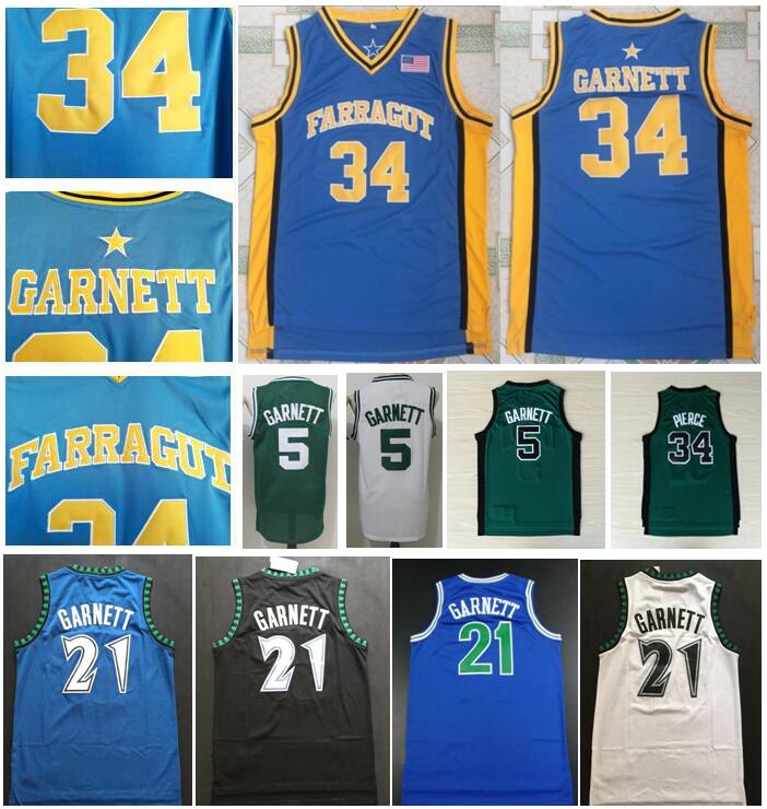 

NCAA Best-Quality Kevin Garnett College Jersey 34 Kevin Garnett #34 Paul Pierce Jersey #33 Larry Bird Jerseys #21 Kevin Garnett Shirts S-XXL, Cc17