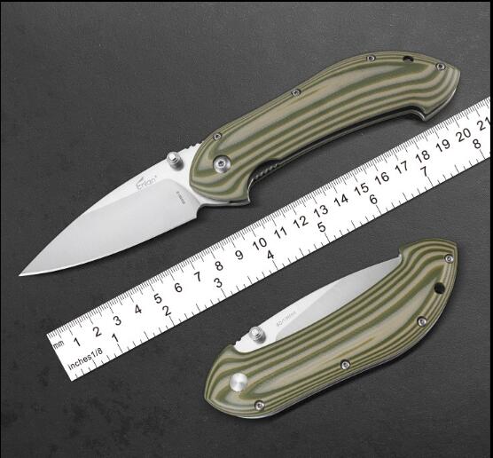 

NEW TOP GRADE OEM Enlan EW081-2 folding knife 8CR13Mov blade G10 handle 58-60 hardness camping outdoor pocket EDC tools wholesale price