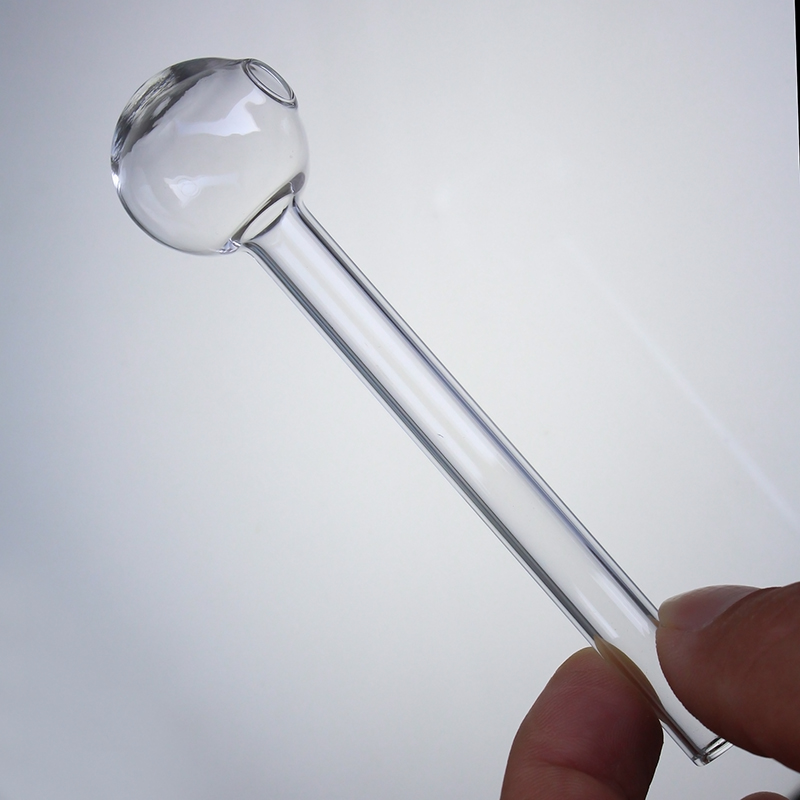 

4.8 Inch(12cm) Clear Pyrex Glass Oil burner transparent Oil Burner Glass Tube Oil Burning Pipe glass pipes water pipes