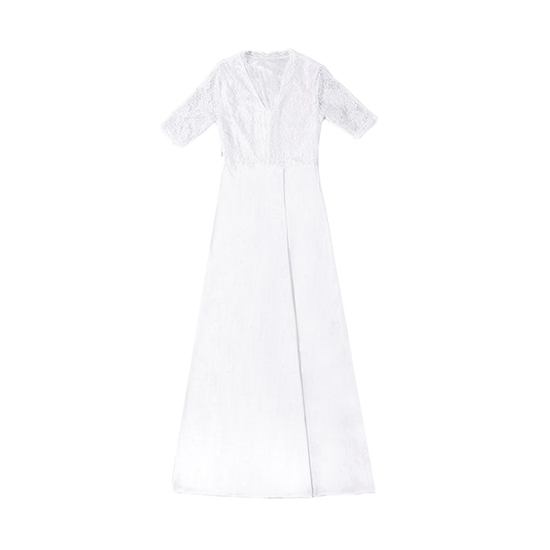 

Women's Dress Autumn Winter Party Lace Half Sleeve Fashion Evening Partchwork Fashion Sexy Ladies Slim Fit Dress