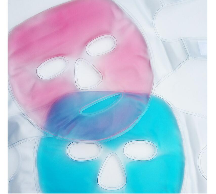 

Ice Face/Eye Mask for Woman Man, Hot/Cold Reusable Gel Beads ice Mask with Soft Plush Backing,Hot Cold Therapy for Facial Pain