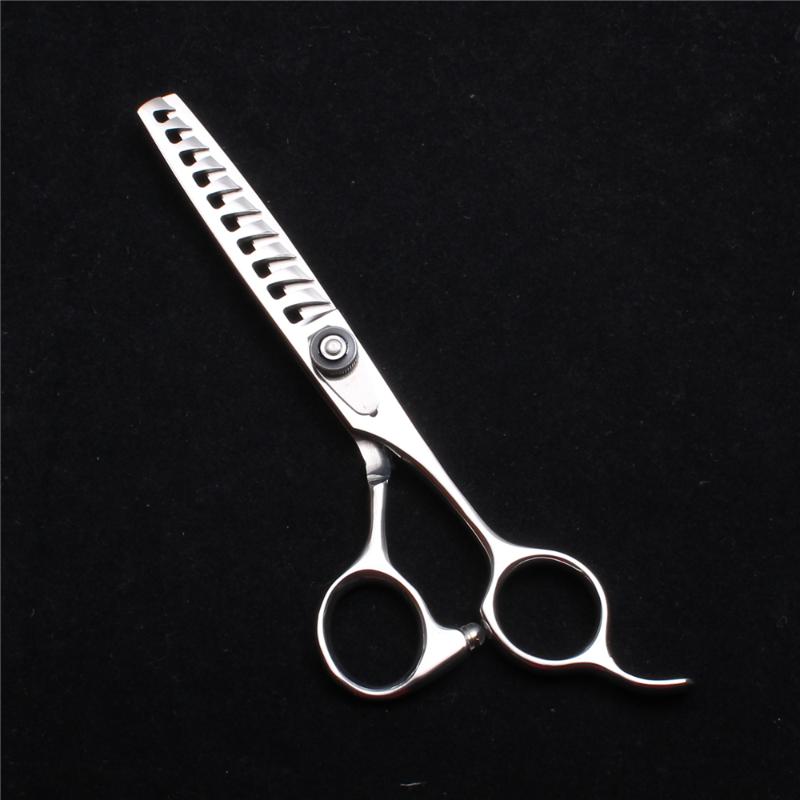 

6 inch 17cm Customized JP 440C Professional Hairdressing Scissors Thinning Shears 10Teeth Thin Rate 45%-50% Hair Scissors