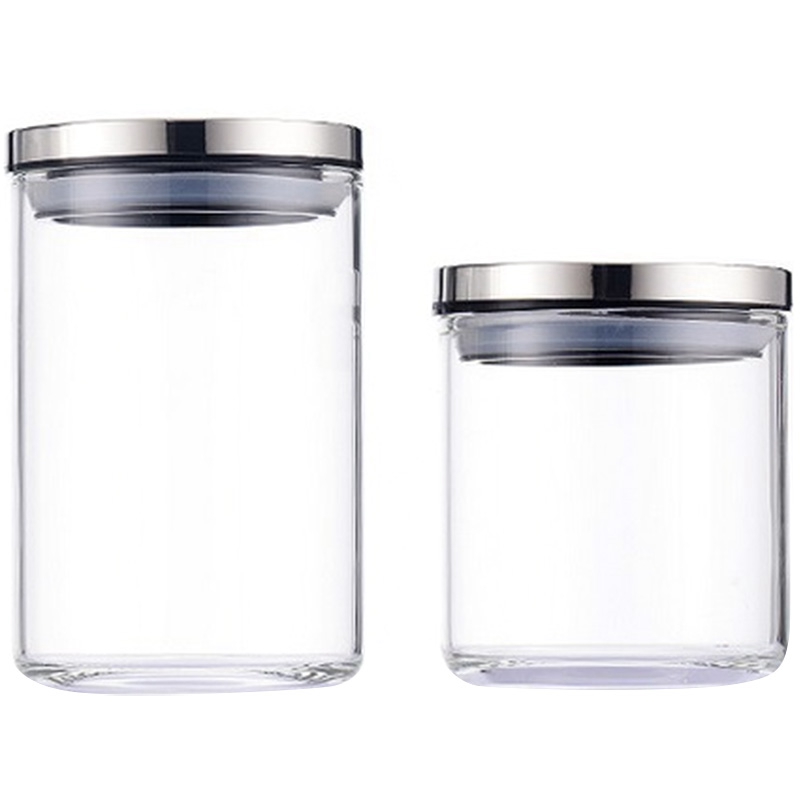 

Sealed Kitchen Storage Glass with Lid Heat-Resistant Household Glass Jars