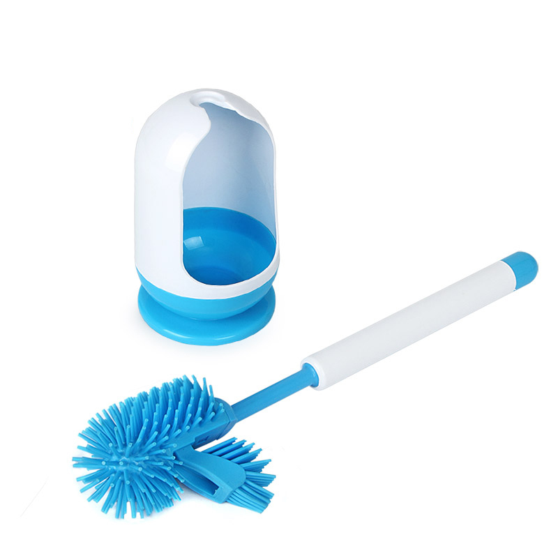 rubber bristle toilet brush