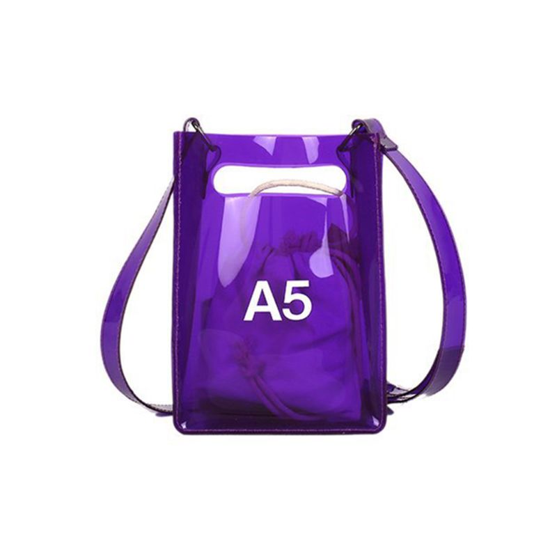 

2020 New Arrival Women's PVC Handbag Shoulder Messenger Bag Satchel Tote Purse Bags, Purple