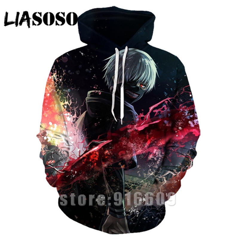 

3D Print Autumn Hoodies New Tokyo Ghoul Men Women Sweatshirt Harajuku Boys Sweatshirts Anime Hoodie Tokyo Ghoul Pullovers Top, 15