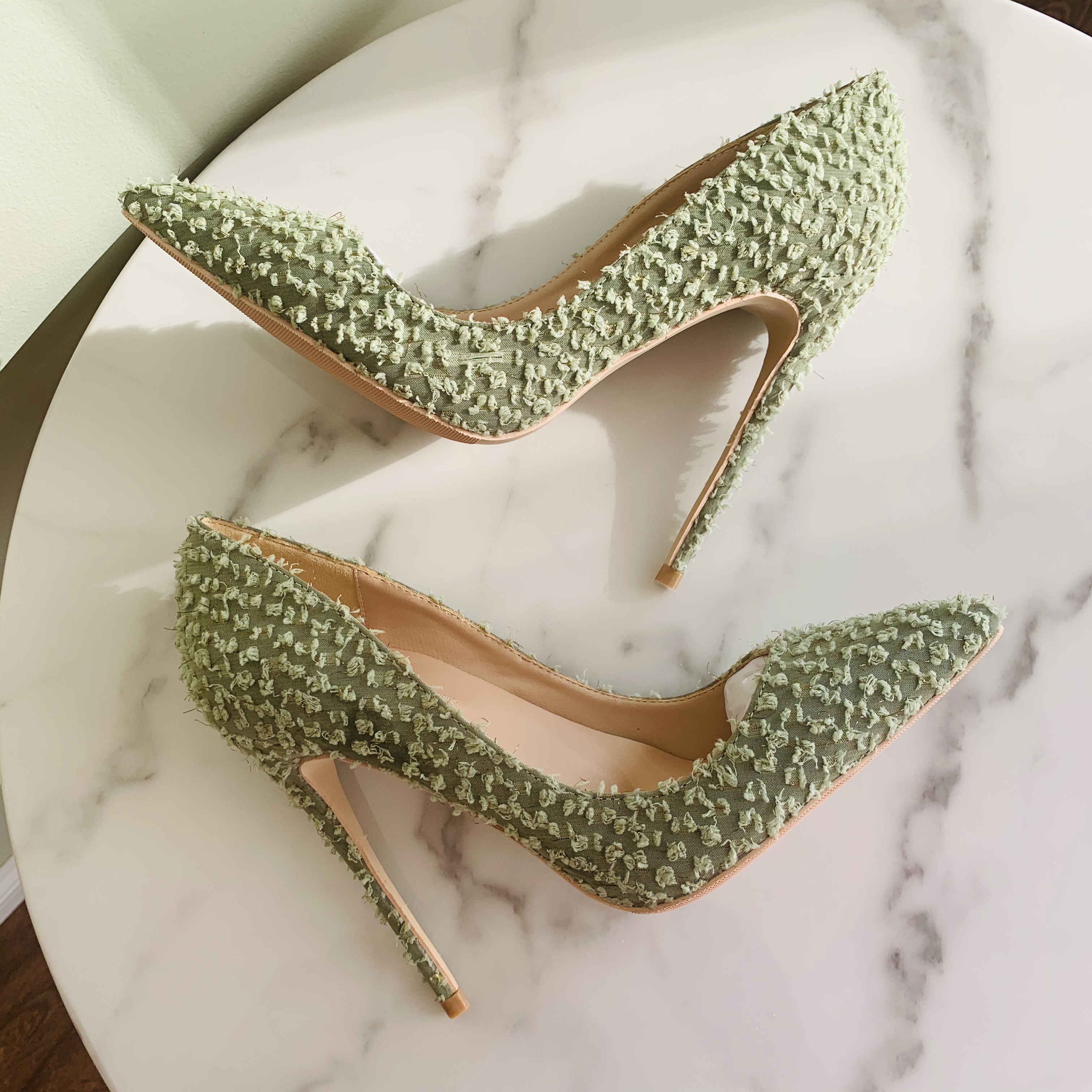 

Free shipping fashion sexy lady women pumps Casual Designer green printed point toe high heels Stiletto heel party shoes brand new 12cm 10cm, Color 8cm
