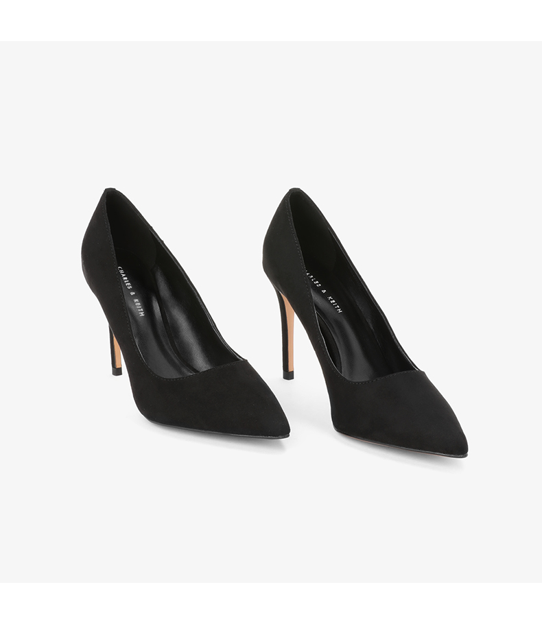 

Free shipping 2019 Ladies suede pillage Pointed Stiletto 9CM high heels pumps DRESS SHOES Wedding party solid black size 34-41