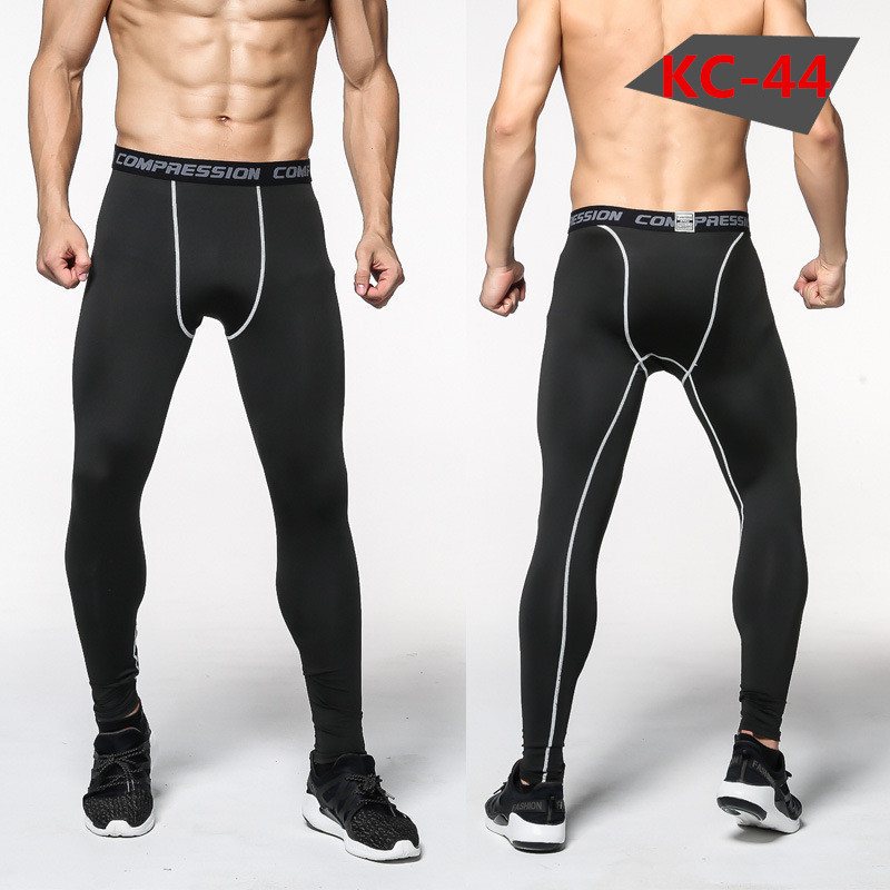 

Fitness WearCompression Pants Sports Running Tights Basketball Gym Pants Bodybuilding Joggers Jogging Skinny Black Leggings Trousers, Colour 8