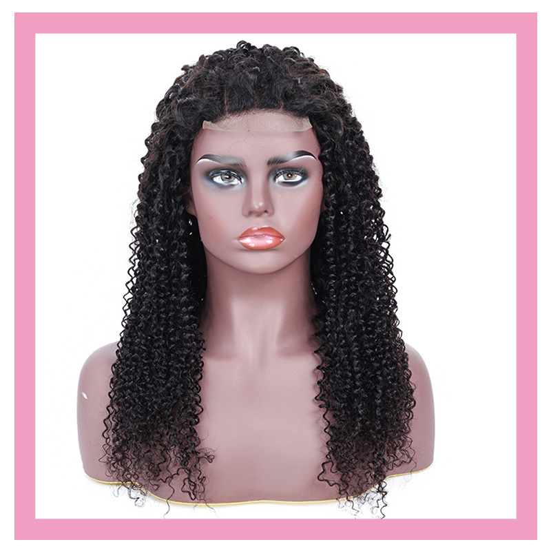 

Brazilian Virgin Hair Kinky Curly 13X4 Lace Front Wigs 10-32inch 100% Human Hair Natural Color