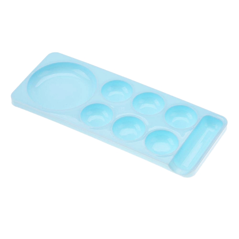 

Nail Art Palette, 7 Hole Palette Gouache Watercolor Cosmetic Palette or Nail Art Manicure Tools