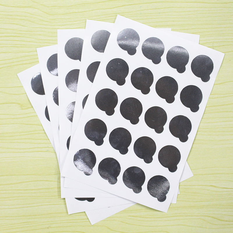 

100pcs Disposable Eyelash Glue Holder Pallet Paper Eyelash Extension Paper Sticker Pads Stand On Patches Glue Holder Pad