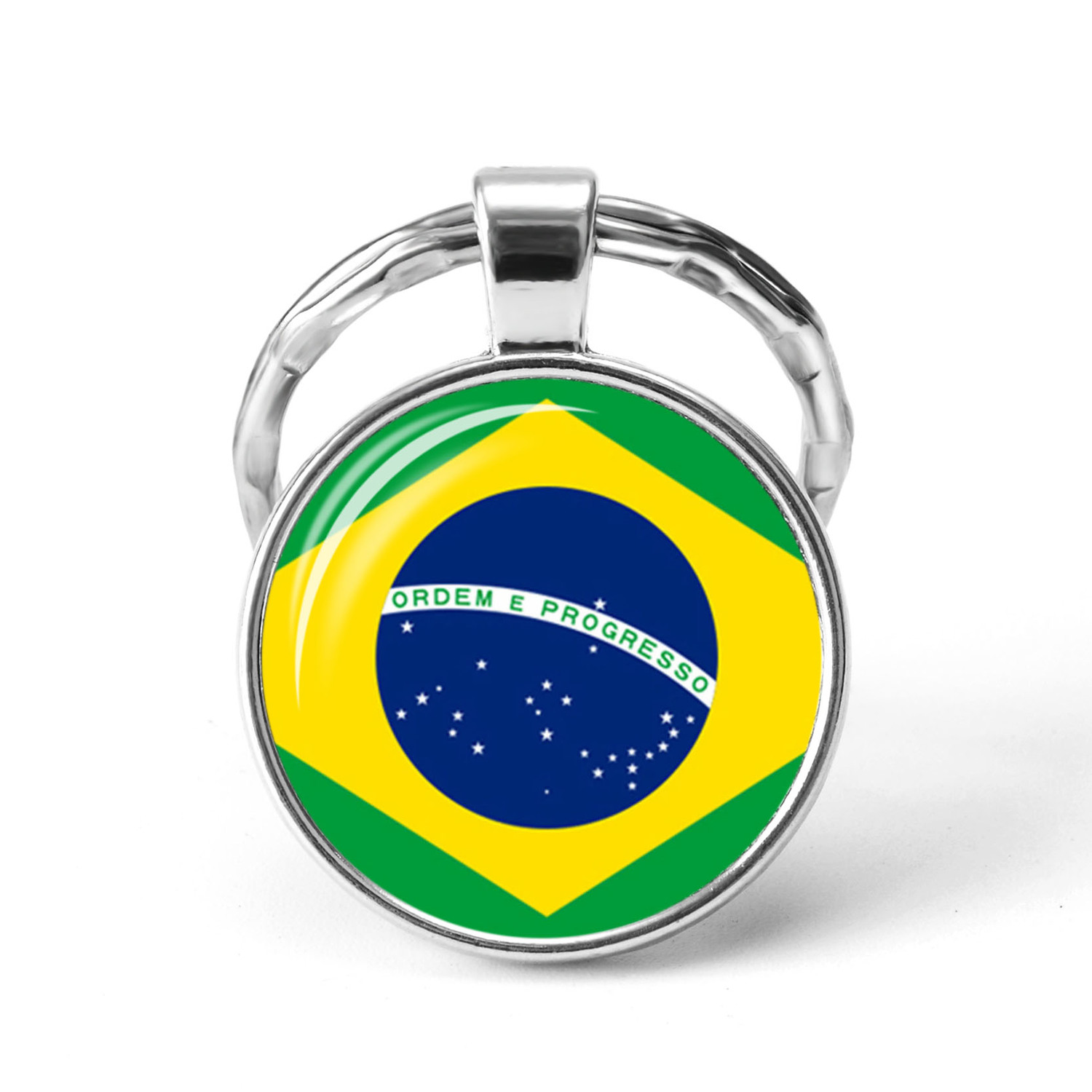 

South America Countries Flag Key Chain Brazil Chile Argentina Peru Colombia Flag Metal Keychain Tourist Countries Souvenir Gifts