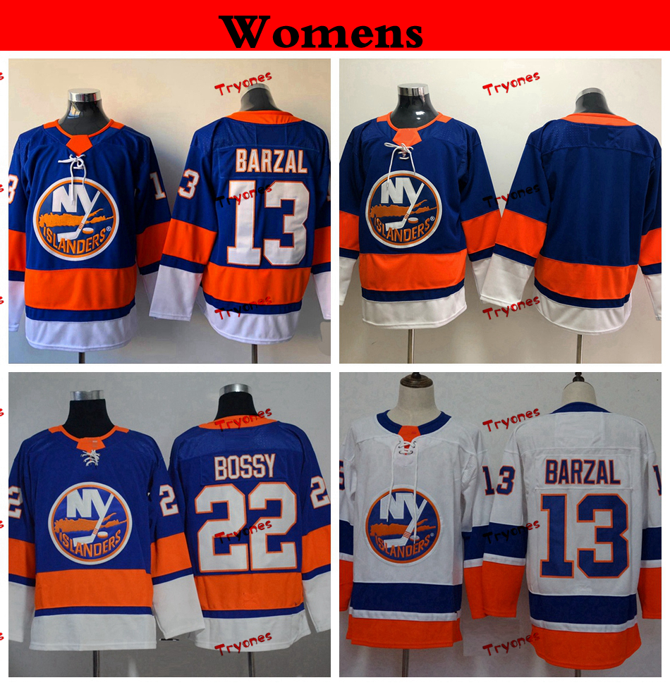 

Womens New York Islanders Cheap 2019 13 Mathew Barzal Hockey Jerseys Ladies Womens Girls Home Team Blue 13 Mathew Barzal Stitched Shirts, Blue 0