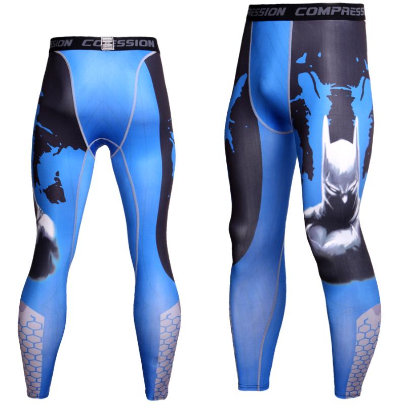 

3D Imprimir Leggings Apertadas Execução Esportes Masculinos calças de Compressão Homens Fitness Gym Pant Skinny Leggings