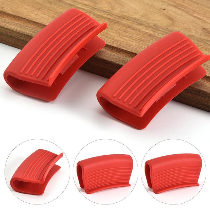 

2PCS Silicone Insulation Heat Resistant Hand Grip Kitchen Dish Clips Baking Tool Anti-scalding Hand Clip Pinch Grips 30E