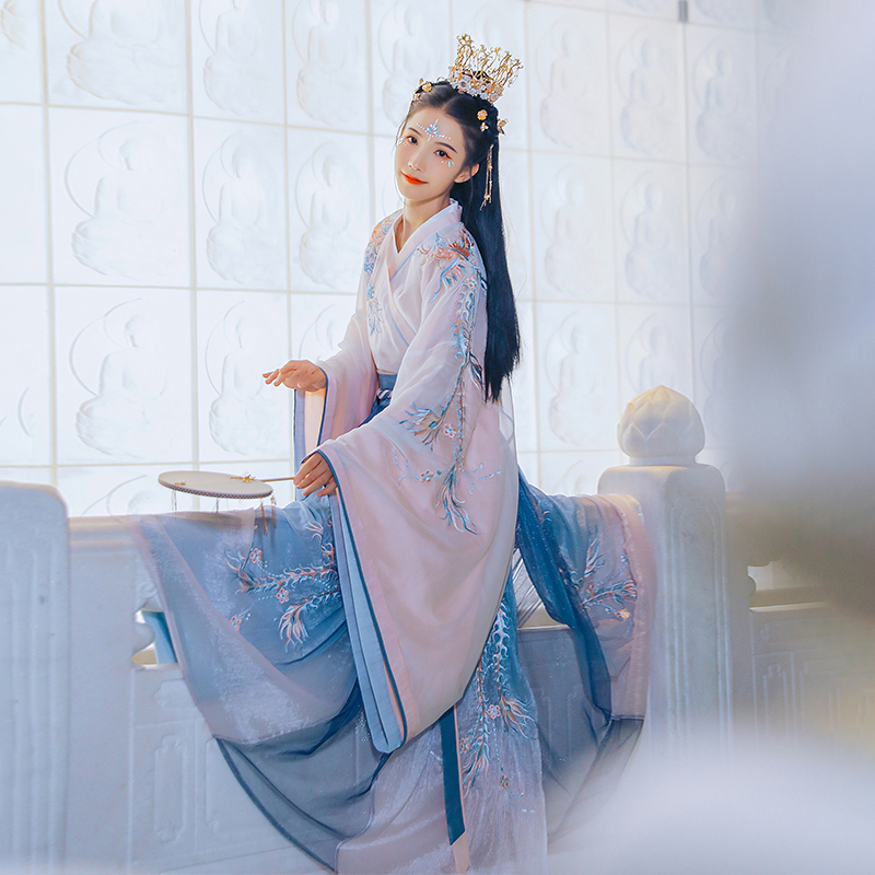 

New Cosplay Hanfu Ancient Chinese Costume Dynasty Tang Suit Folk Fairy Dress for Women Princess Festival Outfits Dance Costume Daily Wear, As the picture show
