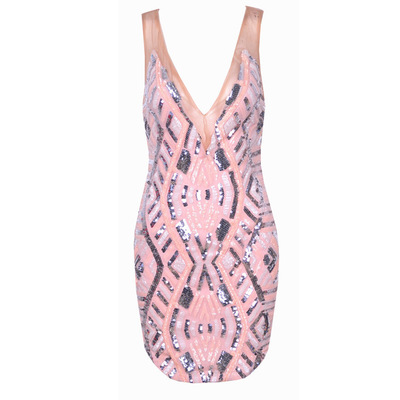 

Charm Gauze Sequin Splice MINI Swimming Dress Slim Swimsuit Swimwear Beathingsuit Beach Holiday Party Swimming Dress