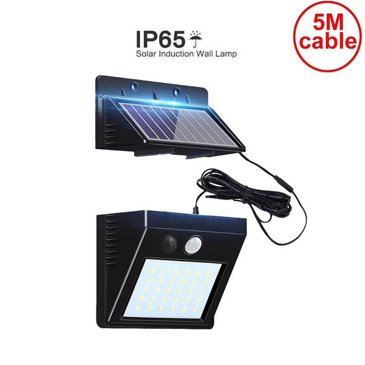 

30 LED Solar Light PIR Motion Sensor Wall Lamp Energy-saving Lights Waterproof Outdoor Garden Floodlights Spotlights indoor home security ga