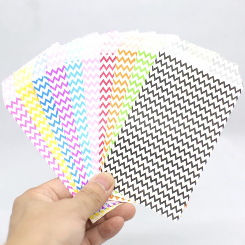 

Mini Chevron Kraft Paper Bags , Wedding Party Invitation Greeting Cards Paper Gift bag 25pcs/lot