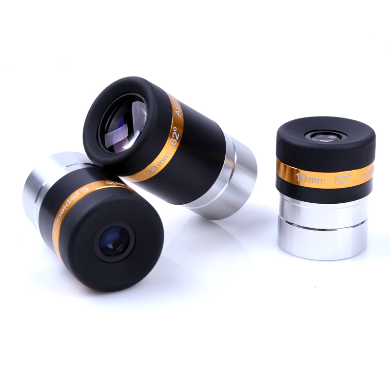 

Celestron Aspheric Eyepiece Telescope HD Wide Angle 62 Degree Lens 4/10/23mm Fully Coated for 1.25" Astronomy Telescope