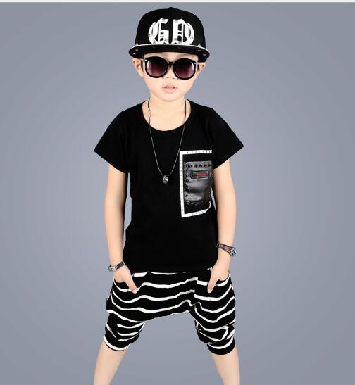 

boy Kids Sets Kids T-shirt And Pant Children Cotton Sets Baby Boys Girls Summer Suit Baby Sport Suit 2Pcs/Set NVDR, White