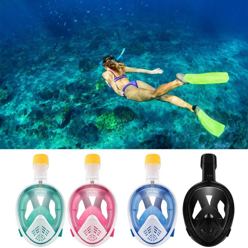 

Adult Kids Underwater Scuba Anti Fog Full Face Diving Mask Snorkeling Set Respiratory masks Safe waterproof Swimming Equipment