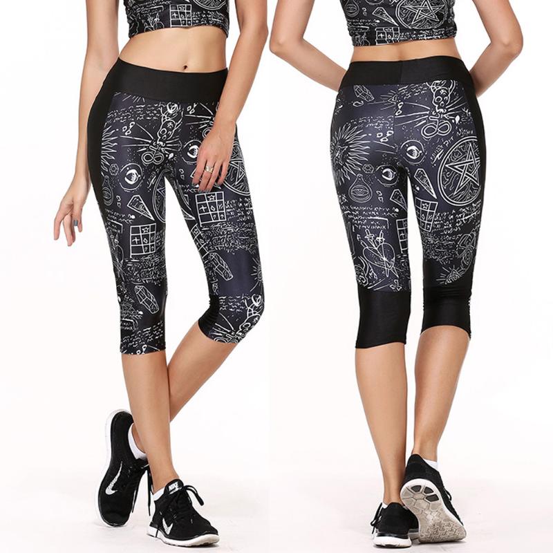 

JIGERJOGER 2020 Black Running Shorts With Side Pocket For Storage Phones Keys Cards Child Painting PRINT Yoga Short, Shorts no bra