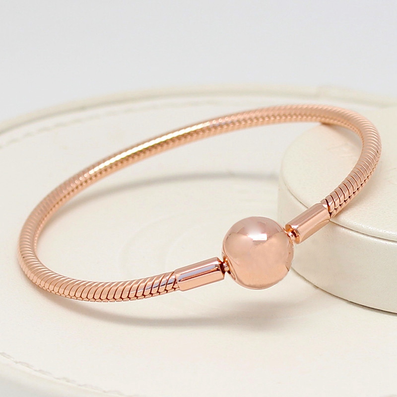 

Wholesale-Bracelet for Pandora 925 sterling silver plated rose gold luxury designer jewelry ladies bracelet with original box