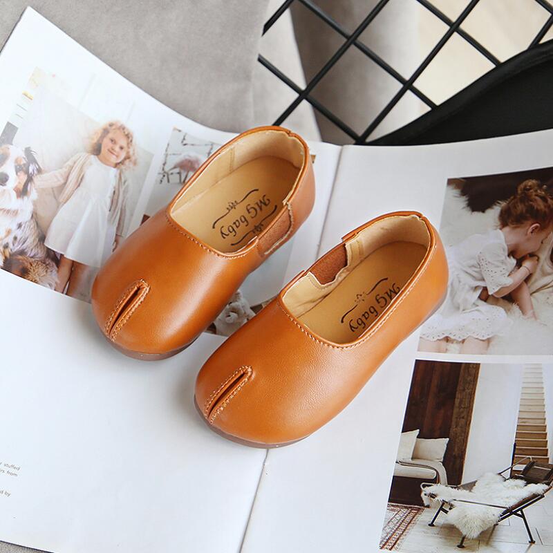 

Children princess leather shoes 3 colors casual baby black Beige girls fashion brand sport shoes dance performace