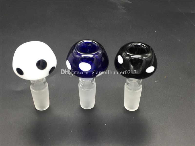 

Mushroom shape Glass Bong Slides Bowl Piece dab rig male 14mm 18mm bowls pieces 14mm water pipes slide smoking pipes wax oil rigs bowl