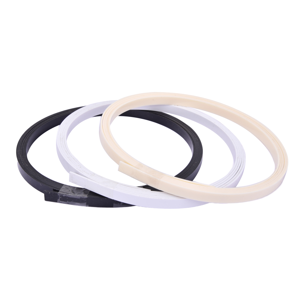 

Pack of 3 ABS Plastic Binding Purfling Strips Edge Trim Inlay Body Project for Guitar Bass Ukulele