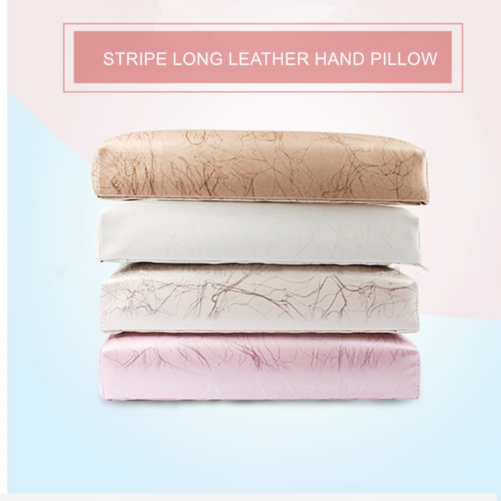 

4 Colors PU Leather Hand Rests Cushion Pillow Arm Rest Hand Holder Pad Sponge Filled High-grade Professional Manicure Makeup Tools