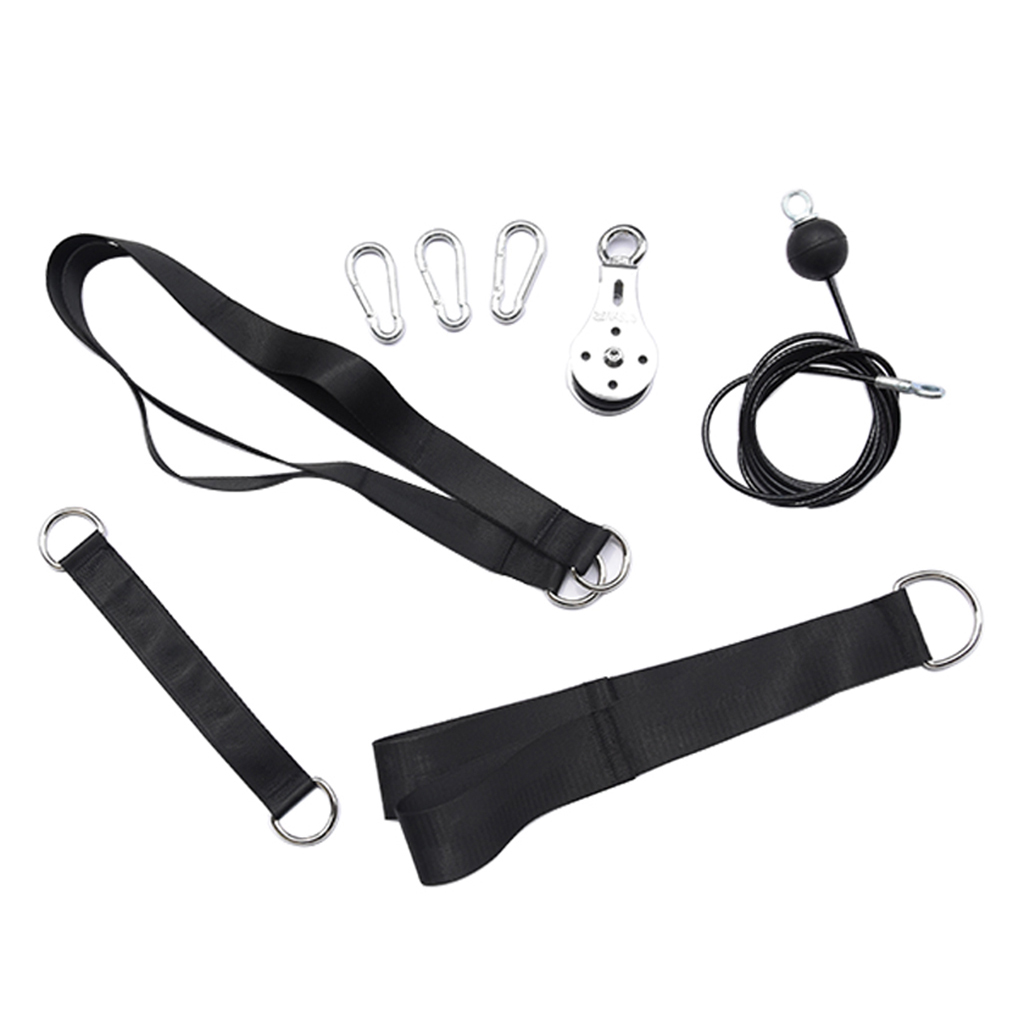 

Pulley Cable Machine System Attachment Gym Fitness Lifting Rope DIY Pulley Strap