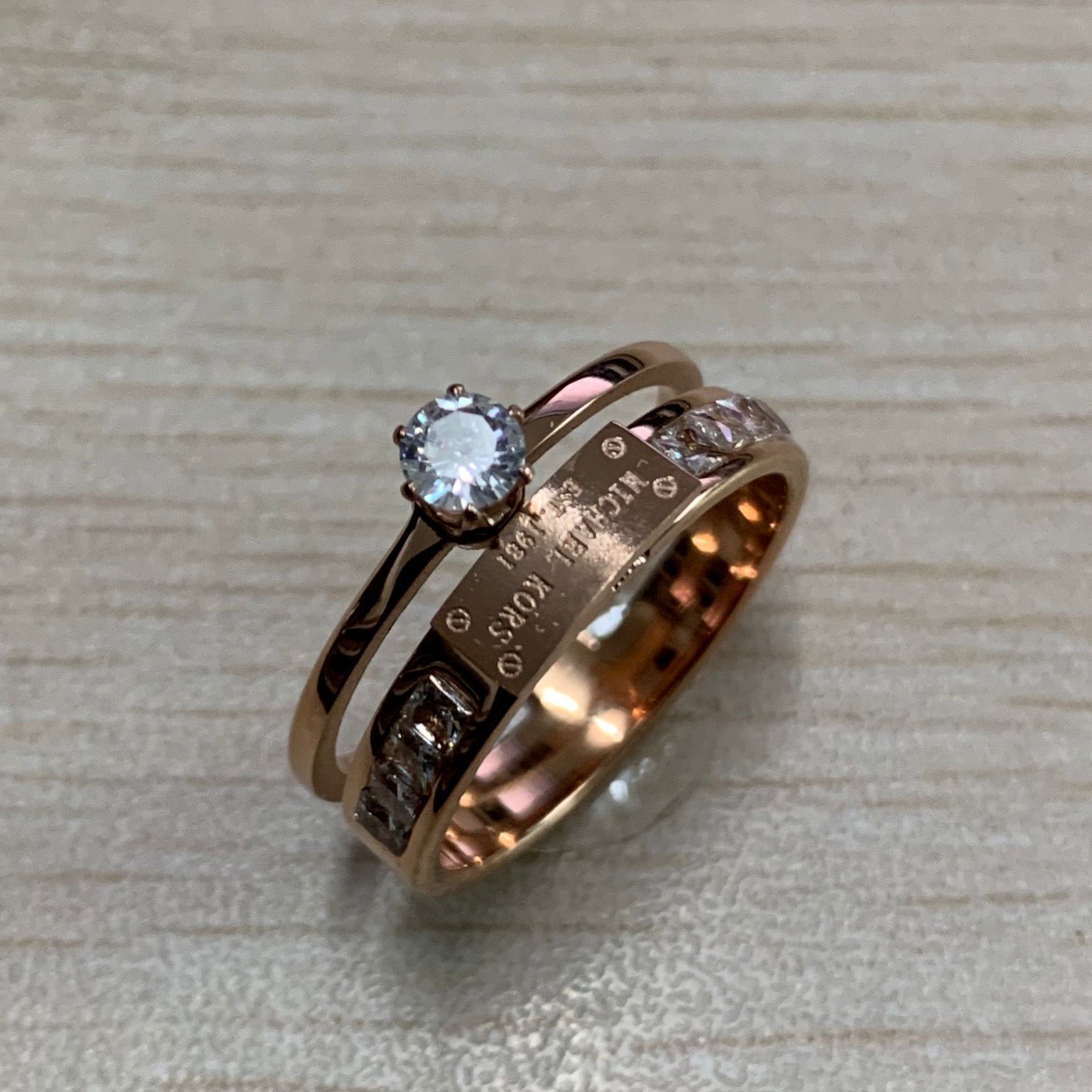 Daisy Fleur Argent 925 /& 18k plaqué or rose Bague Femmes Mariage Bijoux Sz5-10