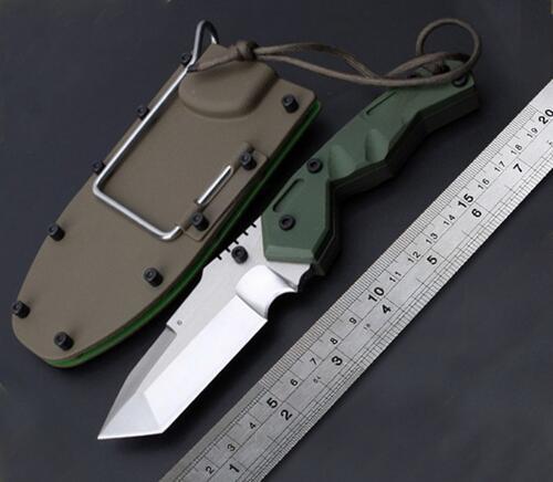 

tough guy 6# 4.5inch straight Knife fixed blade Camping Tactical knife Knives xmas PA gift knife for man a592