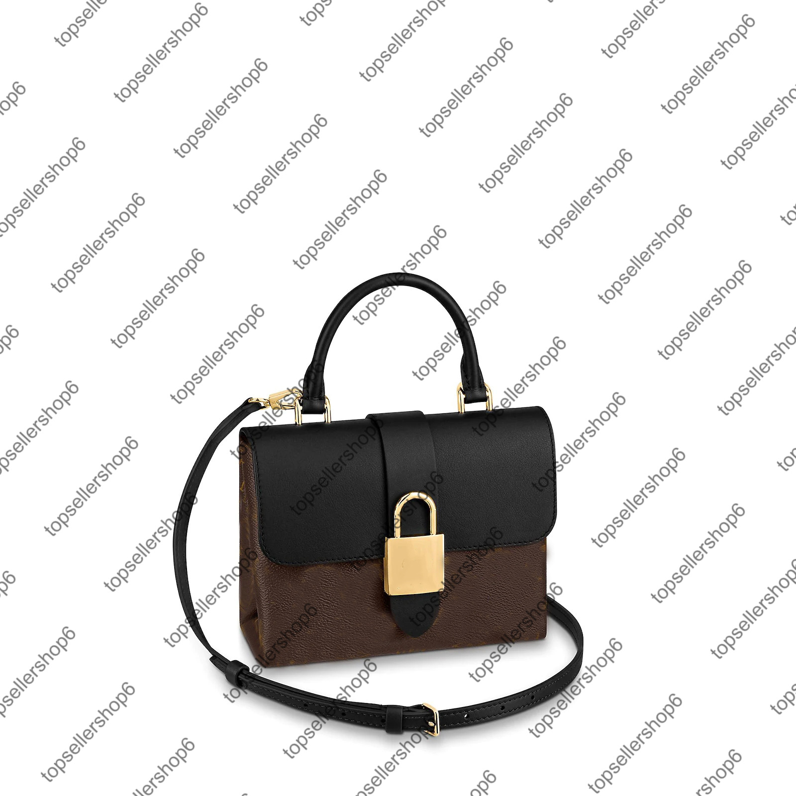 

M44141 M44080 M44322 LOCKY BB women shoulder bag purse cross body designer calf-leather trim elbow carry handbag bag, Not sell alone gift bag
